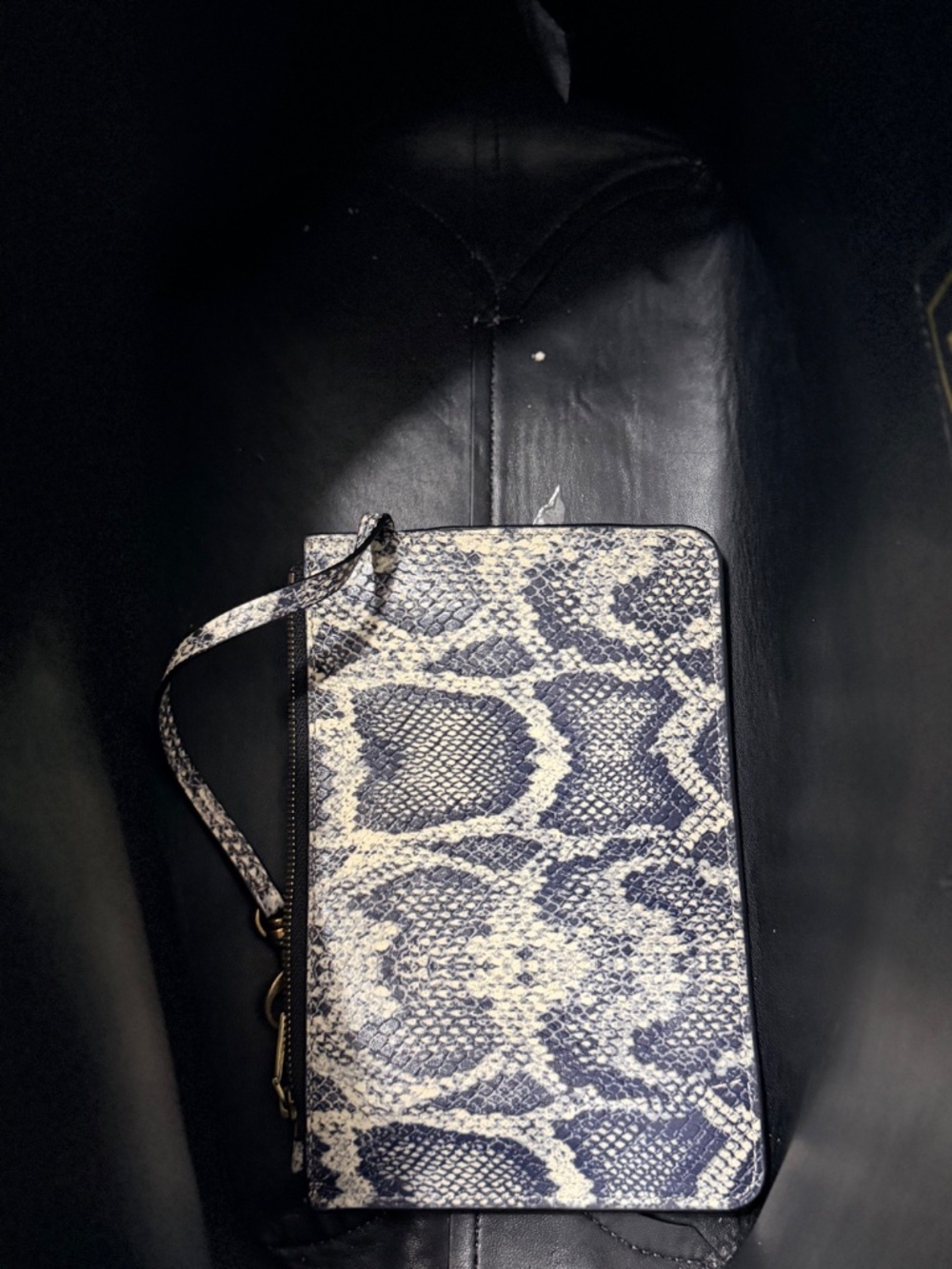 Kurt Geiger snake print tote - Picture 3 of 4